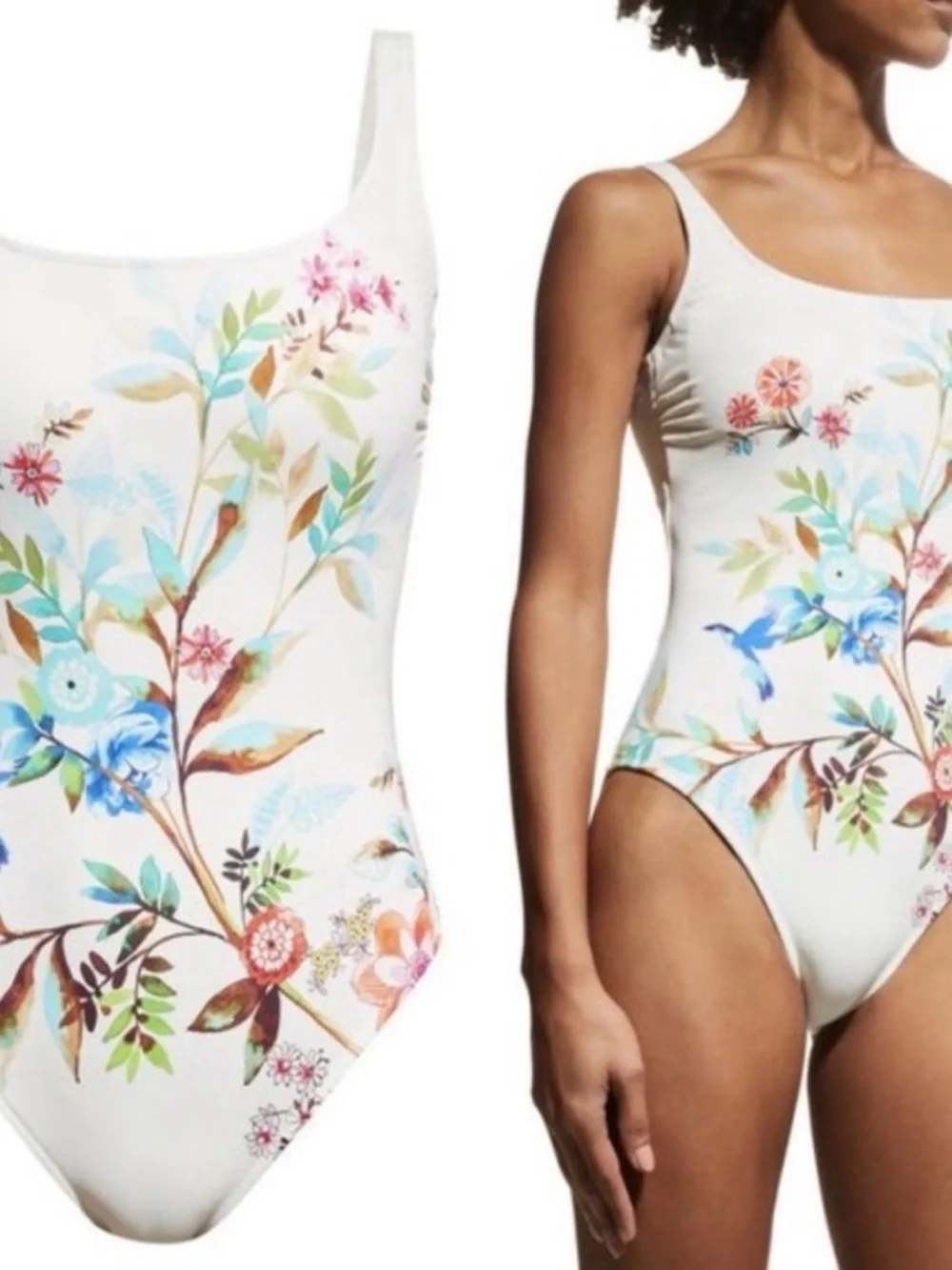 JOHNNY WAS LEI TANK SUIT One-Piece Swimsuit